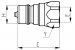 Hydraulik lynkobling 1/2 BSP