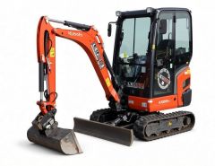 Minigraver Kubota KX19-4 med Compact tilt årgang 2024