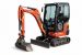 Minigraver Kubota KX19-4 med Compact tilt årgang 2024