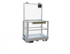 Galvaniseret arbejdskurv til gaffeltruck MAX 300kg.