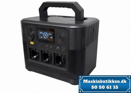 Bærbar Batteri strømforsyning 1200W / 800Wh / 230V / 12V / 5V