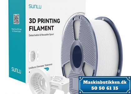 3D Filament PETG Mat Hvid Sunlu 1 kg. HIGH SPEED