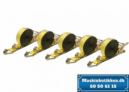 Båndstrammer 5 stk. 5cm / 900cm 1500kg.
