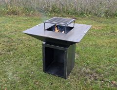 Shelter Grill i Korten stål