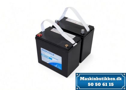 2 stk. 12V Batteri (68Ah/20h) Stabler / pallevogn batteri