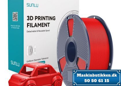 3D Filament PETG Rød Sunlu 1 kg.