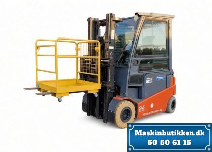 Arbejdskurv til gaffeltruck max 600kg. foldbar