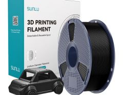 3D Filament PETG Sort Sunlu 1 kg.