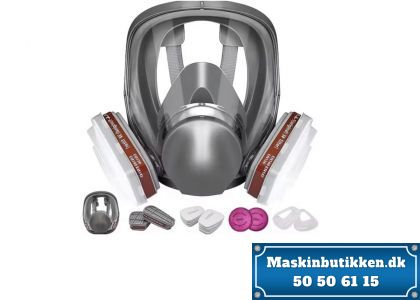 Ansigtsbeskyttelse med Åndedrætsværn helmaske